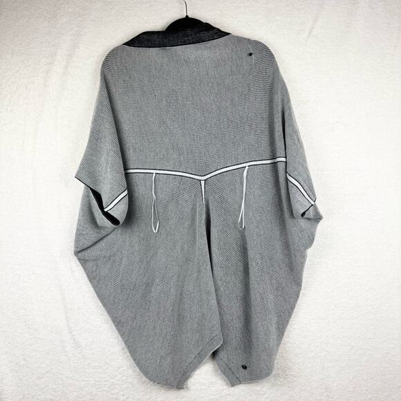 Lululemon Exaltation Wrap Merino Wool Black/Silver Ice - Yoga Gym Travel Commute - Picture 14 of 16